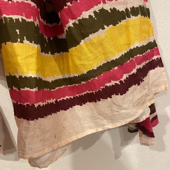 NWT EXQUISE Polka Dot Linen Shirt Dress Size 6 - Picture 5 of 7